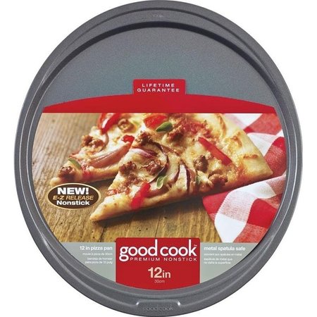 GOODCOOK 0 Pizza Pan, Oval, 1134 in Dia, 164 in L, 1412 in W, Steel 4036